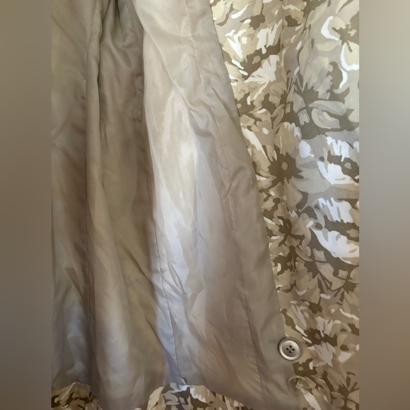 New York & Company Trench Coat Womens Long Army Colors Sz 10 M Cotton Gr… - Picture 9 of 17